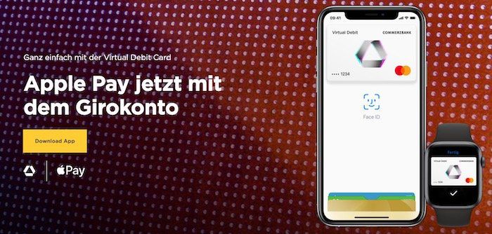 Commerzbank Kunden: Apple Pay einrichten, einmalig damit bezahlen und 5€ geschenkt bekommen