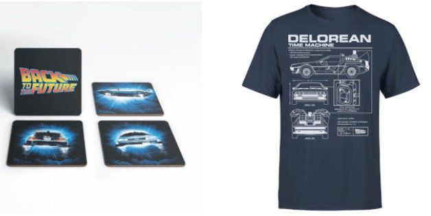 Zurück in die Zukunft Delorian Shirt + 4 Untersetzer für 11,99€ (statt 22€)