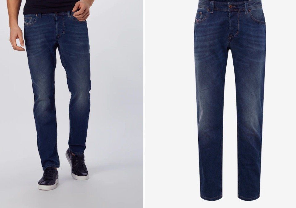 Diesel Larkee Beex Herren Jeans in Blue Denim für 50€ (statt 87€)