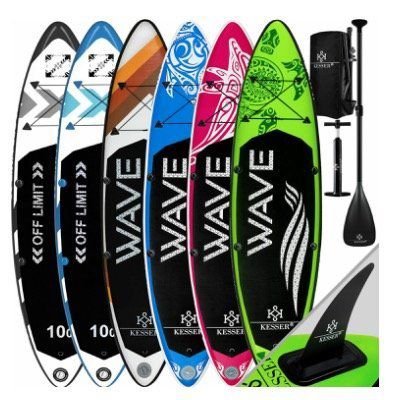 KESSER SUP Stand Up Paddling Board-Set ISUP Premium aufblasbar mit Zubehör  ab 237,83€ (statt 320€)