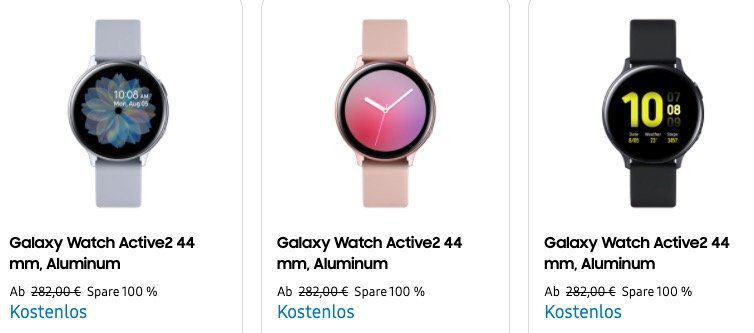 Knaller! 🔥 Samsung Galaxy S20+ 5G inkl. Galaxy Watch Active2 für 19€ + o2 Free Unlimited LTE für 49,99€ mtl.