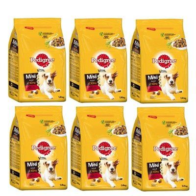 6x Pedigree Hunde Trockenfutter Adult Mini für kleine Hunde (6x 1,4kg) für 17,99€ (statt 25€)