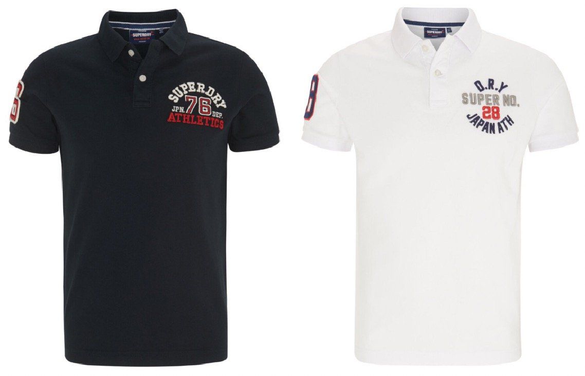 Superdry Poloshirt mit Logo Stickereien ab 25,92€ (statt 50€)   M, L, XL