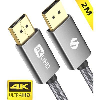 Silkland DisplayPort Kabel 2 Meter kompatibel mit FreeSync und G Sync für 1,60€ (statt 9€)   Prime