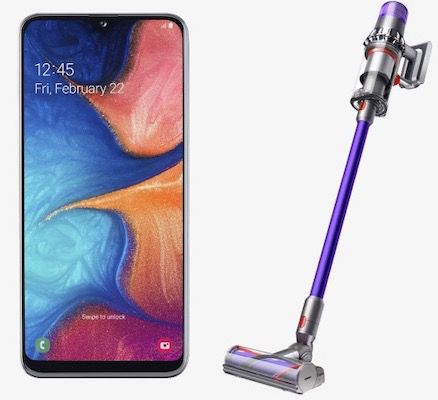 Samsung Galaxy A20e + Dyson V11 Animal+ für 19,95€ + Vodafone Flat mit 15GB LTE für 34,99€ mtl.