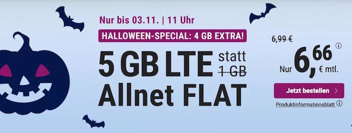 Allnet Flatrate im O2 Netz mit 5GB LTE von Simply für 6,66€ mtl. + monatlich kündbar (oder 12GB für 14,99€)