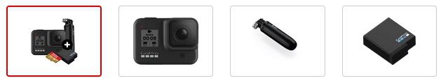 GoPro HERO8 Black + Shorty Stativ + Akku + Speicherkarte + Kopfband ab 289€ (statt 329€)