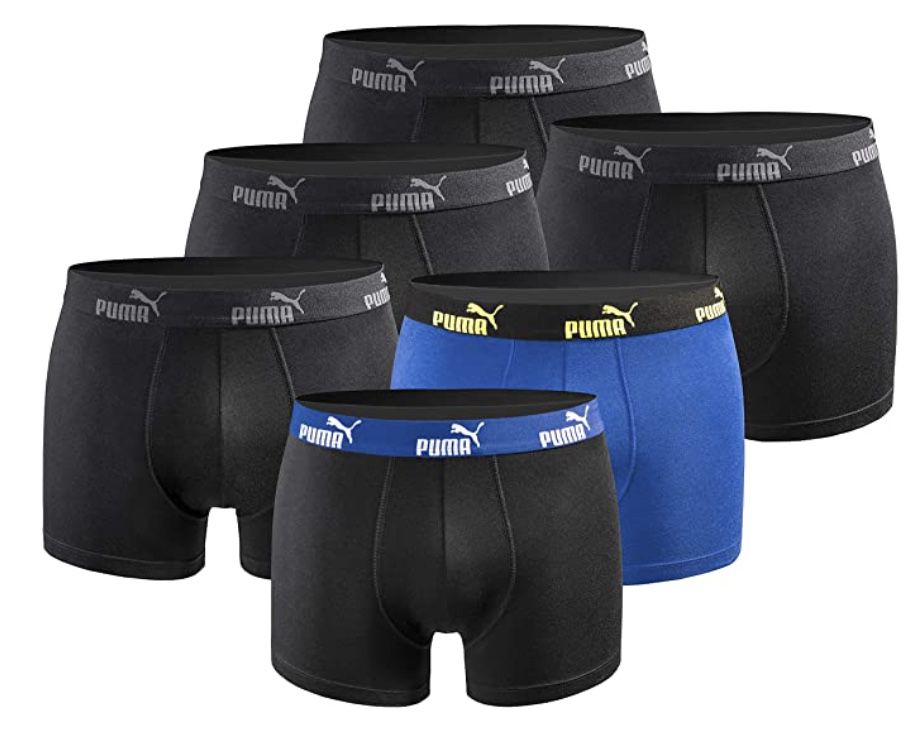 6er Pack PUMA Herren Boxershort Limited Statement Edition für 27,75€ (statt 38€)