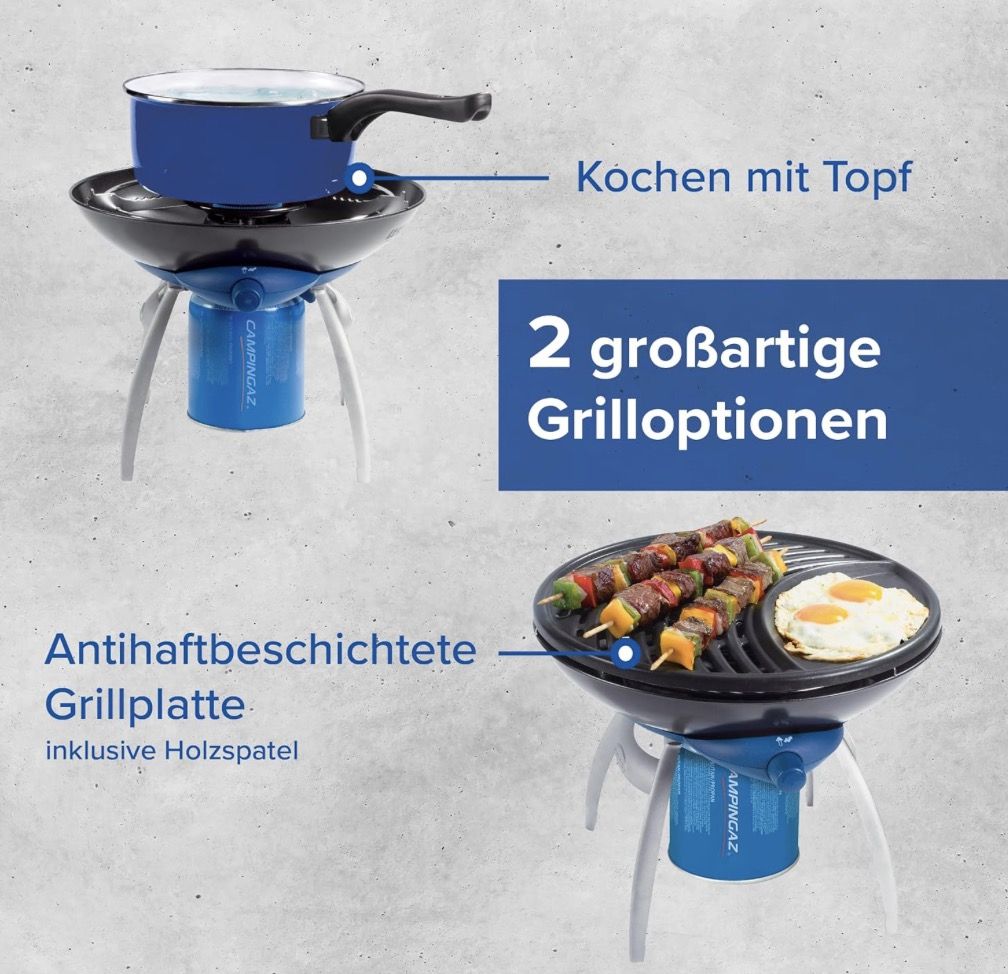 Campingaz Partygrill 2in1 Grill & Kocher für 56€ (statt 70€)