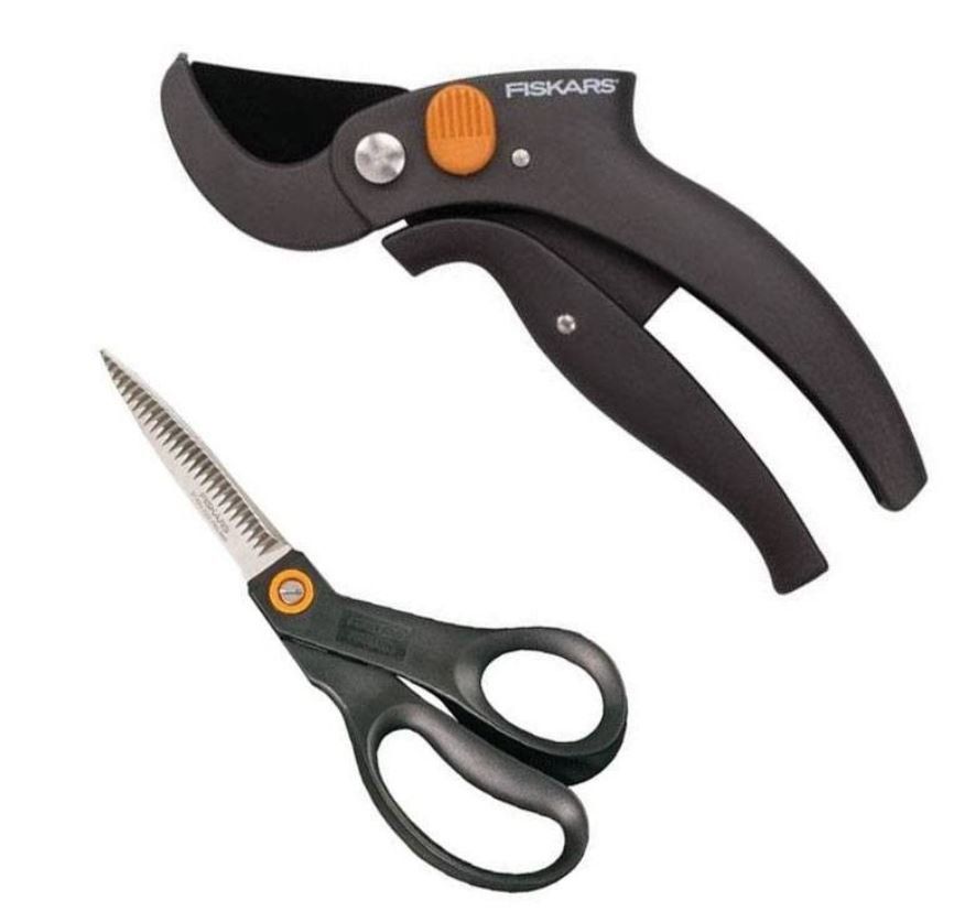 Fiskars Amboss Schere P53 + Floristenschere S28 für 19,99€ (statt 34€)