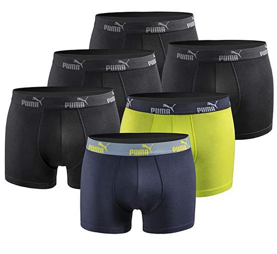 6er Pack PUMA Herren Boxershort Limited Statement Edition für 27,75€ (statt 38€)