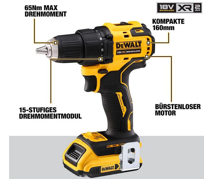 DeWalt DCD708D2T Akku Bohrschrauber inkl. 2 Akkus + Koffer für 145,90€ (statt 175€)