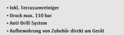 Nilfisk C 110.7 5 HOME X TRA 110bar Hochdruckreiniger inkl. Zubehör & Terrassenreinigung für 79,99€ (statt ~121€)