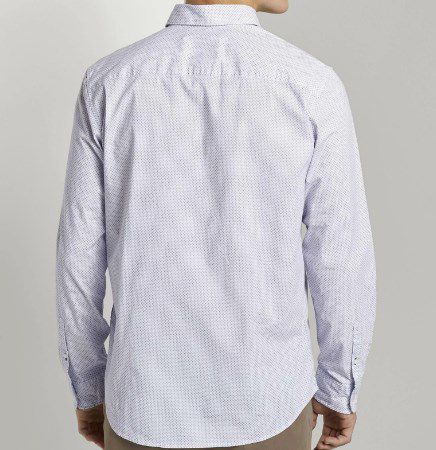 Tom Tailor Popeline Hemd mit Musterung in Weiß für 14,39€ (statt 24€)