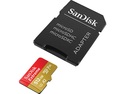 SanDisk Extreme 512GB microSDXC Speicherkarte für 59,99€ (statt 81€)