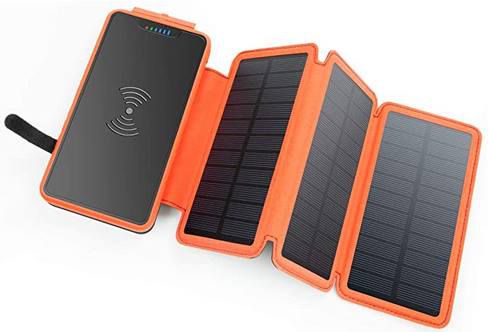 XIYIHOO Solar Powerbank mit 20.000mAh & Qi Ladefläche für 26,99€ (statt 43€)