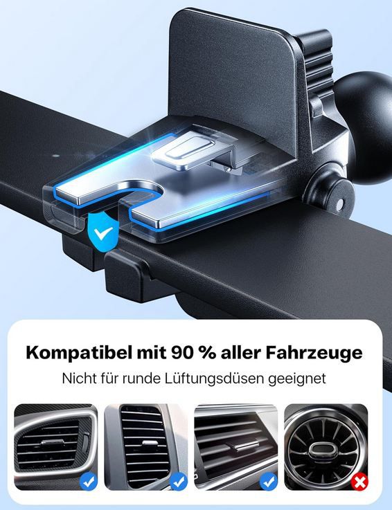 📱 Andobil Auto Handyhalterung für Lüftung oder Saugnapf für 11,39€ (statt 23€)