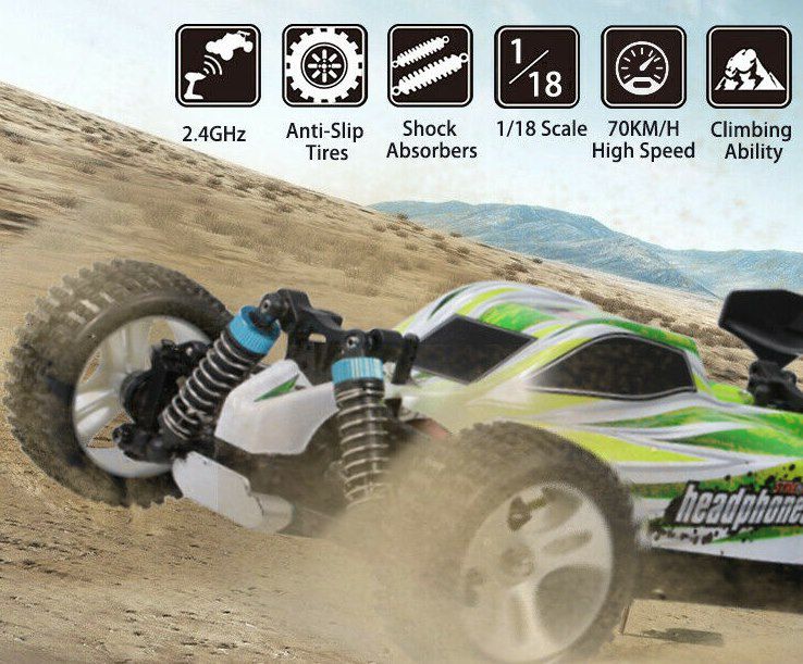 WLtoys A959 B   4WD RC Buggy mit bis zu 70km/h für 50,55€ (statt 75€)