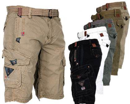 geographical norway Cargo Shorts Parap in 8 Farben & 100% Baumwolle für 32,90€ (statt 40€)