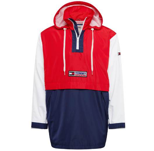 Tommy Jeans Jacke Colorblock Popover für 55,60€ (statt 90€)