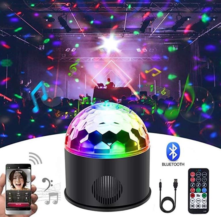 KB SEVEN Discokugel & akku Bluetooth Lautsprecher für 11,44€ (statt 23€)