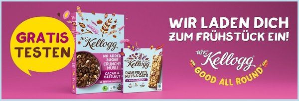 W.K.Kellogg® Produkte kostenlos ausprobieren