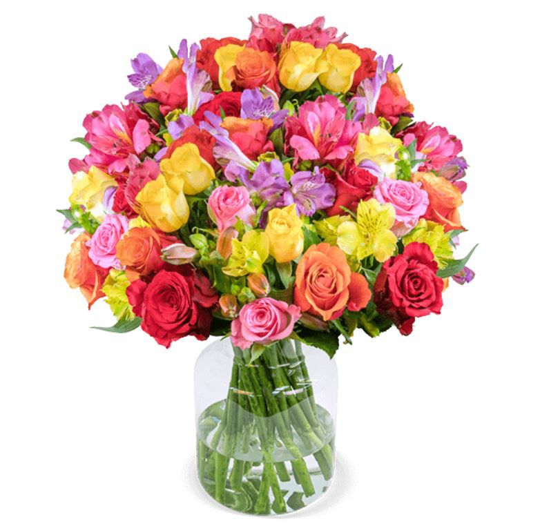 Rosenglück XXL Blumenstrauß mit über 100 Blüten für 25,98€