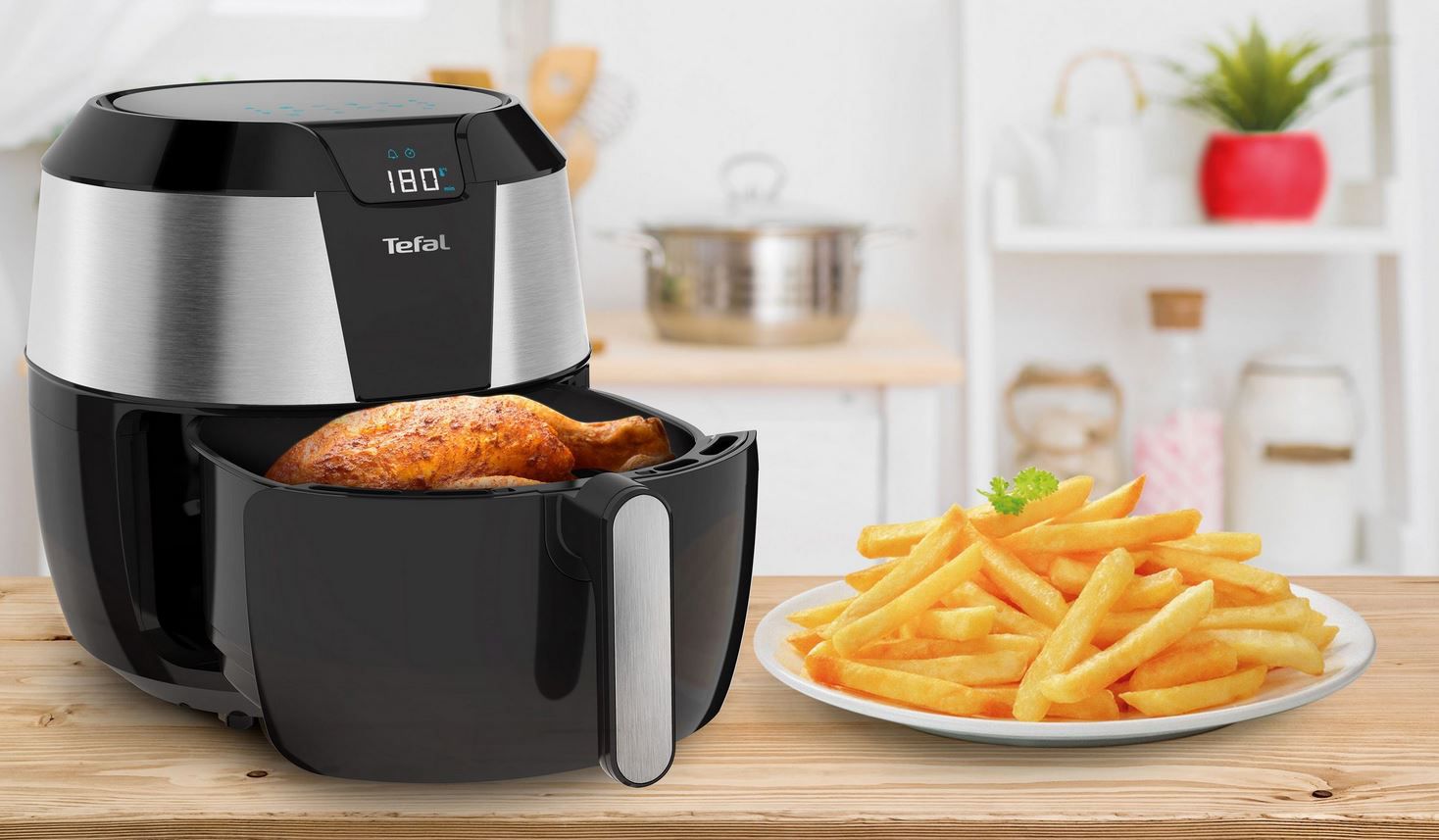 Tefal EY701D Easy Fry XXL   1700 W Heißluftfritteuse 5,6l für 109,99€ (statt 127€)