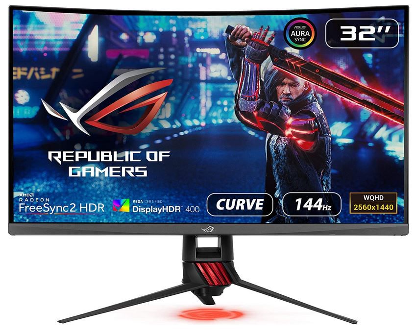 ASUS XG32VQR   32 Zoll Curved Gaming WQHD Monitor 144Hz für 459€ (statt 505€)