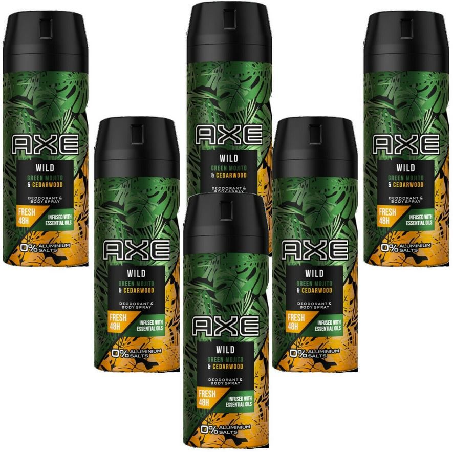 Deo Axe Wild 6 x 150ml Deospray für 14,62€ (statt 21€)