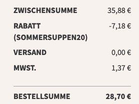 Little Lunch: 6 Sommersuppen im Probierpaket für 14,35€ (statt 18€)   bei 2 Paketen keine VSK