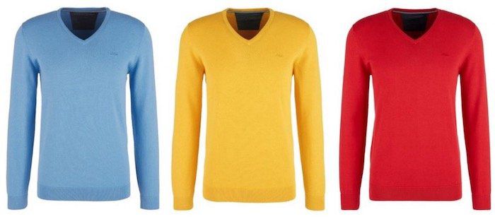 🔥 3er Pack s.Oliver Basic Pullover aus 100% Baumwolle in 8 Farben bis 3XL für 39,99€ (statt 72€)
