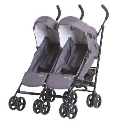 Knorr Baby Zwillingsbuggy Side by Side in Grau für 117,99€ (statt 158€)