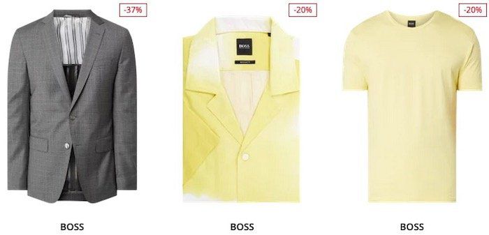 BOSS Sale mit bis 60% Rabatt + heute noch 20% Extra Rabatt – z.B. Hemden, Polos, Sakkos etc.