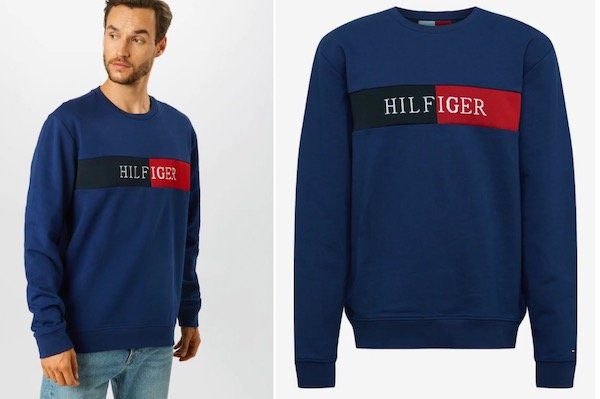 Tommy Hilfiger Sweatshirt mit Label Stickerei für 47,45€ (statt 69€)