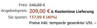 Schneider Sonnenschirm Rhodos in Mocca 300x300 cm für 209€ (statt 339€)