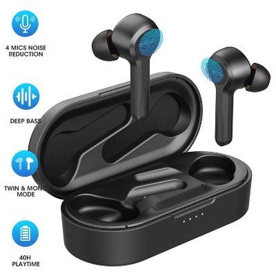 Mpow M9 Bluetooth inEars mit Touch und Noise Cancelling IPX8 mit Ladebox für 23,39€ (statt 38€)