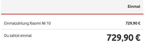 Xiaomi Mi 10 5G Smartphone mit 128GB + Mi Scooter 1S (zugelassen) für 729,90€ (statt 913€)