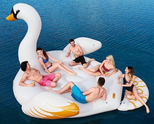 Vorbei! Riesen Schwan Schwimminsel 429 x 330 cm für 76,94€ (statt 96€)