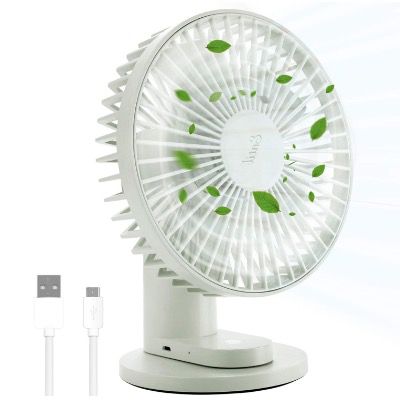 Entil USB Schreibtischventilator mit 3 Geschwindigkeiten und 90° Drehung für 9,99€ (statt 20€)