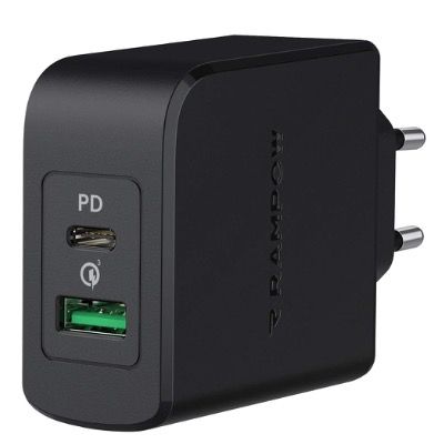 RAMPOW USB C Ladegerät mit 30W Power Delivery 3.0 für 9,89€ (statt 20€)   Prime