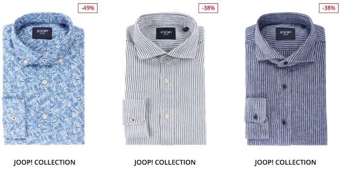 Reduzierte JOOP! Herren Hemden mit 20% Extra Rabatt ab 99€   z.B. JOOP! Panko in Bleu für 48€ (statt 76€)