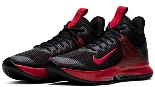 NIKE LeBron Witness 4 Basketballschuh in Schwarz Rot für 58,90€ (statt 84€)