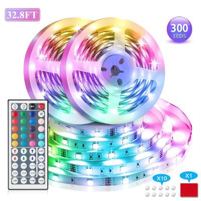 VOYOMO LED Streifen 2x 5 Meter RGB 300LEDs und Fernbedienung für 14,99€ (statt 25€)