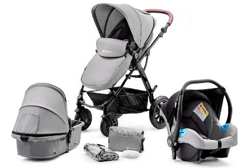 Kinderkraft Kombikinderwagen 3 in 1 Moov Grey für 162,74€ (statt 207€)