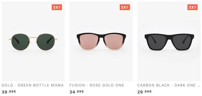 Bis Mitternacht: Hawkers Sonnenbrillen: 3für1 Aktion   3 kaufen nur 1 bezahlen + keine VSK