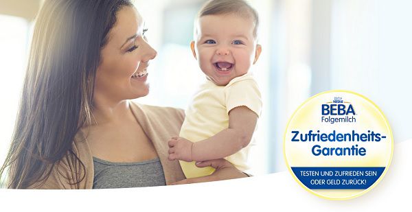 BEBA Folgemilch ausprobieren   bei Unzufriedenheit Geld zurück