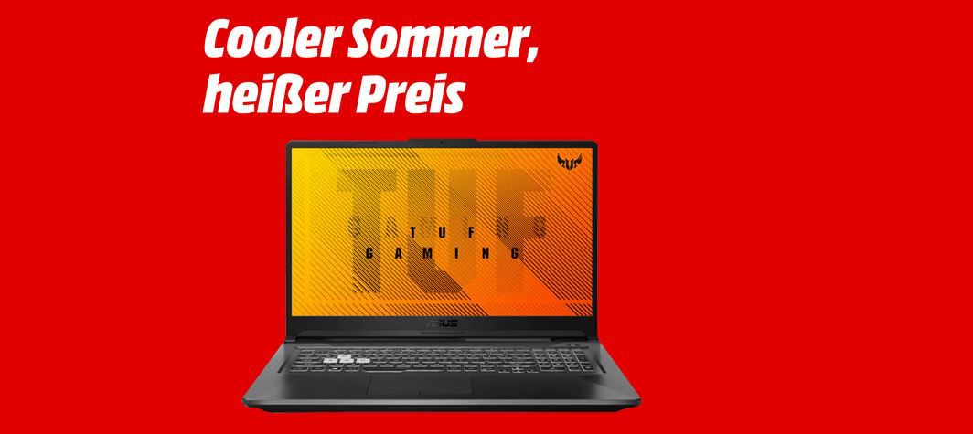 Media Markt Notebook Aktion: z.B. ASUS TUF Gaming A17 Notebook mit 17.3 Display u. Ryzen 5 ab 864,79€ (statt 975€)