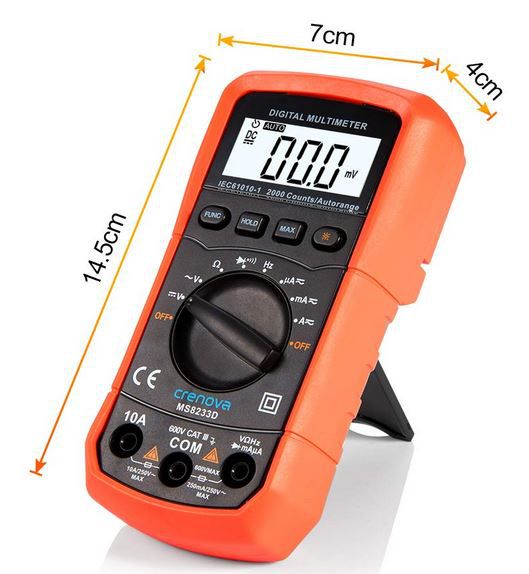 Crenova MS8233D Digital Multimeter für 17,99€ (statt 25€) Prime