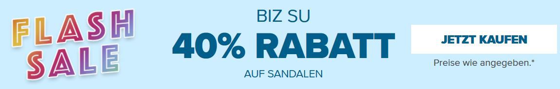 Crocs Flash Sale mit 40% Rabatt auf ausgewählte Sandalen & Co.